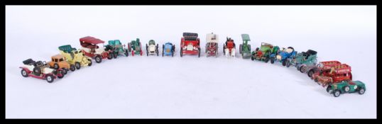 A good group of early Matchbox Models of Yesteryear and Lesney model toy diecast cars to include