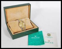 A vintage 1980's 18ct gold and stainless steel Rolex Oyster Perpetual Datejust Superlative