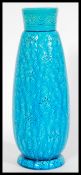 A late 19th century turquoise Burmantofts faience