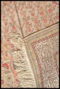 A 20th century Turkish Islamic carpet rug having a