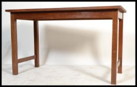 A vintage 20th Century solid wood school science l