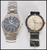A vintage 20th Century Seawatch Super Waterproof 23 Jewel Anti magnetic gents wrist watch together