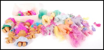 ASSORTED RETRO MY LITTLE PONY AND TROLL DOLLS