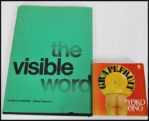 The visible world Problems of legibility by Herbet Spencer, hard backed book about typography and