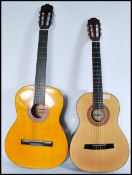 Two vintage acoustic guitars comprising of a Hohner HC03 3/4 size guitar and a Chantry 2460.