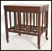 A late 19th Century three division mahogany Canter