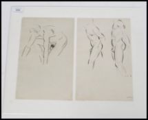 Eric Gill (1882-1940) Pair of nudes from Eric Gill First Nudes London Neville Spearman 1954 First