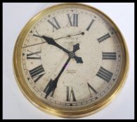 An early 20th century Magneta brass cased wall clo