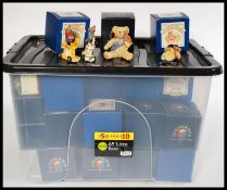 A collection of boxed Colour Box Miniature Teddy Bears designed by Peter Fagan, one being signed