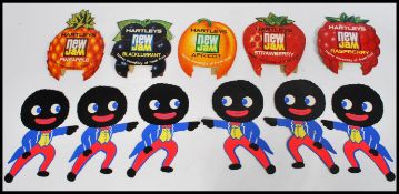 A selection of vintage 20th century point of sale counter top jam advertising from the 1960's and