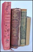 A group of nature related hard back 19th century books, with some having illustrations to include