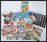 Vintage Football Memorabilia; a good collection of assorted vintage Football memorabilia to
