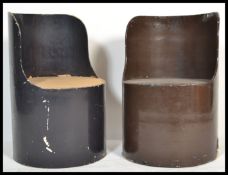 Bernard Holdaway - Hull Traders - Tomotom - A 1960's vintage industrial pair of chairs. The chairs