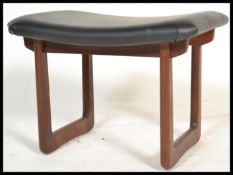 Uniflex - A retro vintage dressing table / vanity stool. The stool made of wooden constructed