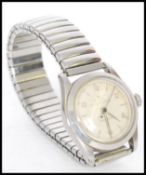 A 1940's Rolex Oyster Speedking Precision watch a stainless steel case and expandable bracelet