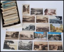 Postcards : Italian postcard accumulation. Some 600 older views of Italy. Street scenes not just
