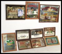 A collection of 20th Century advertising point of sale bar mirrors to include an original Badger