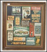 A framed and glazed advertising Montague of of advertising point of sale prints to include