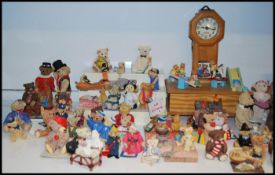 A large collection of Colour Box Miniature Teddies to include examples designed by Peter Fagan