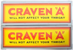 VINTAGE INDUSTRIAL ENAMEL ADVERTISING SIGNS FOR CRAVEN 