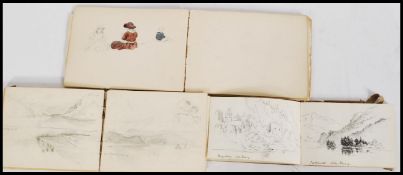 F. M. Minns - A stunning collection of three sketch books dating from the late 19th Century, the
