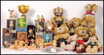 ASSORTED BAD TASTE BEARS PLUSH BEARS AND RESIN FIGURES