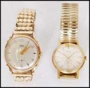 A good vintage Gentleman's  Avia 17 Jewel wristwatch with baton numerals, sub second hand dial and