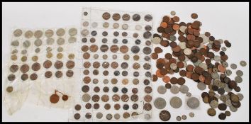 A collection of mostly British Isles coins dating from the 19th century to include a 1799 George III
