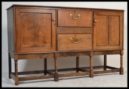 A 19th century solid oak sideboard / dresser. Rais