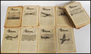 A collection of war time WWII ' The Aeroplane Spotter ' containing extensive photos and details of