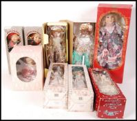 ASSORTED BOXED COLLECTORS PORCELAIN DOLLS