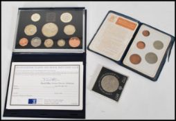 A Royal Mint UK Deluxe Proof Uncirculated Coin Proof Set dated 1997 being issued by Amethyst