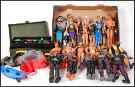 HASBRO MADE ACTION MAN ACTION FIGURES , WEAPONS AND ACCESORIES