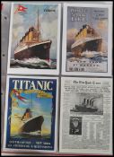 RMS TITANIC / WHITE STAR LINE: Collection of postcards, photos and covers plus sister ship RMS