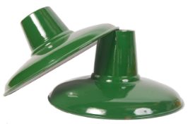 VINTAGE INDUSTRIAL FACTORY ENAMEL THORLUX LIGHTING SHADES