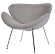 AFTER PIERRE PAULIN A CONTEMPORARY ORANGE PEEL SLICE CHAIR