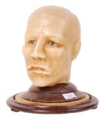 ANTIQUE 19TH CENTURY WAX DEATH MASK
