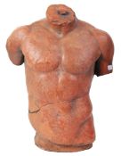 ANTIQUE STYLE RETRO 20TH CENTURY TERRACOTTA STONE TORSO