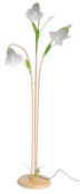 ITALIAN METAL WORK FLORAL DESIGNED FLOOR STANDING STANDARD LAMP
