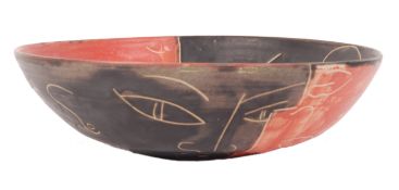RETRO VINTAGE PABLO PICASSO INSPIRED STUDIO POTTERY BOWL