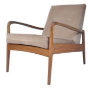 STUNNING DANISH LOW TEAK WOOD LOUNGE CHAIR / ARMCHAIR