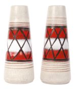 PAIR OF RETRO WEST GERMAN FAT LAVA 532-28 MODEL VASE BY SHEURICH