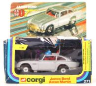 VINTAGE JAMES BOND 007 CORGI DIECAST MODEL NO.271 ASTON MARTIN