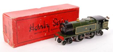 RARE HORNBY SERIES 0 GAUGE RAILWAY TRAINSET CLOCKWORK LOCOMOTIVE