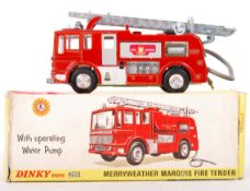 DINKY SCALE DIECAST MODEL MERRYWEATHER MARQUIS FIRE TENDER