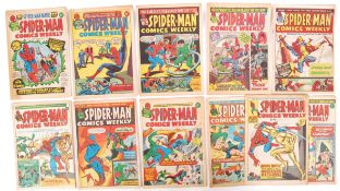 RARE VINTAGE 1960'S MARVEL ' SPIDER-MAN WEEKLY ' COMIC BOOKS