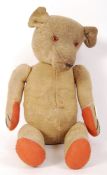 VINTAGE ENGLISH HESSIAN LARGE TEDDY BEAR