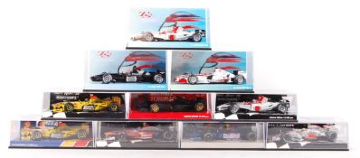 MINICHAMPS 1:43 SCALE DIECAST MODEL FORMULA 1 RACING CARS