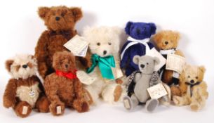 DEAN'S RAG BOOK COMPANY ASSORTED COLLECTOR'S CLUB TEDDY BEARS