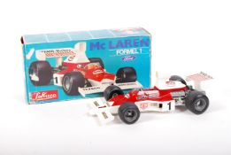 VINTAGE SCHUCO ' MCLAREN FORMEL 1 ' TINPLATE CLOCKWORK MODEL